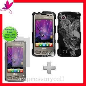 Screen + Case Cover LG Samba 8575 Chocolate Touch SKULL  