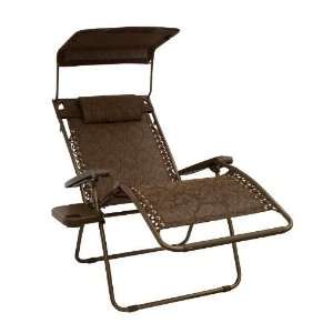 Bliss Hammocks GFC 435WJ Wide Gravity Chair in Brown Jaquard with 