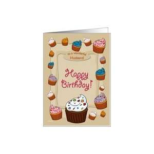  Happy Birthday Cupcakes   for Husband Card Health 