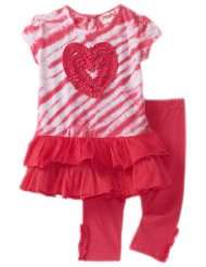 Flapdoodles Baby Girls Infant Tunic And Capri Set