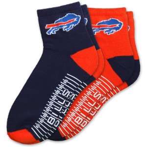  For Bare Feet Buffalo Bills Mens Slipper Socks   Pack of 