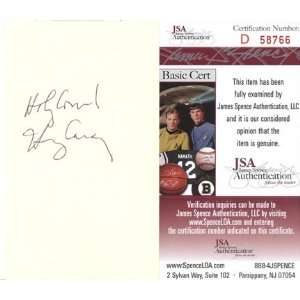  Harry Caray Holy Cow Autographed 3x5 Card   Chicago 