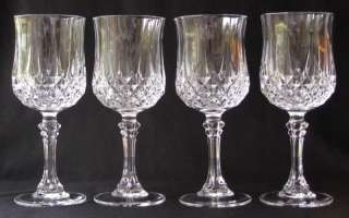 ARQUES /DURAND LONGCHAMP CRYSTAL WINE GLASSES 6.5T  