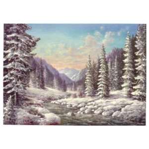  Winter In Sibirien by Helmut Glassl. Size 32 inches width 