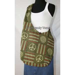  Peace Cotton Hobo Bag 