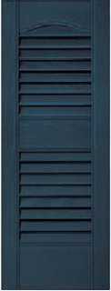 Pair Cathedral Louver Exterior Vinyl Shutters 52 60  