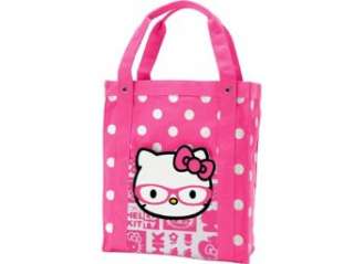   Glasses Hello Kitty Canvas Tote Bag    3 Colors To Choose Clothing