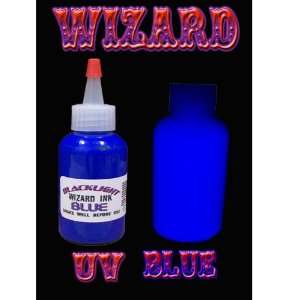  1oz Bottle Wizard UV Tattoo Ink (BLUE) 