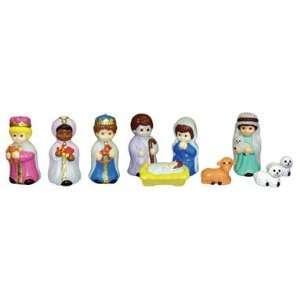  Lighted Childrens Blow Mold Nativity for Yard Patio 