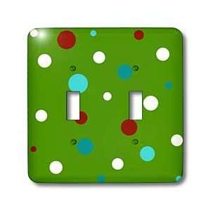   Christmas Dots   Green   Light Switch Covers   double toggle switch