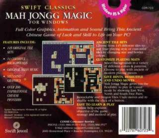 MahJongg Magic PC CD 145 tile set chinese puzzle game  