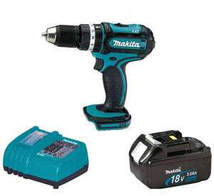 NEW MAKITA BHP452 18V CORDLESS HAMMERDRILL,BL1830 BATTERY,DC18RA 