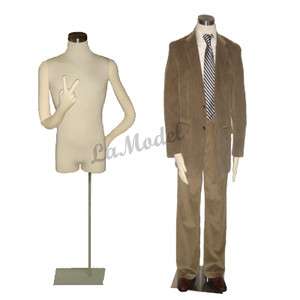 Male Body Dress Form, Mannequins Body Dress Form with two flexible 