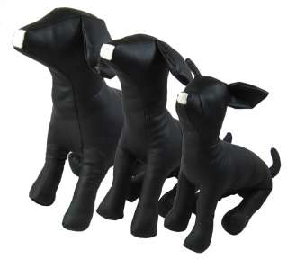 Dog toy, Dog/Pet Black Leather Dog Mannequins SET 001D  