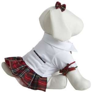 Leg Avenue School Puppy With Pleeted Skirt, Shirt & Tie   Large 