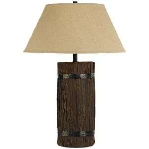  Horizon Montana Tree Bark Natural Linen Table Lamp