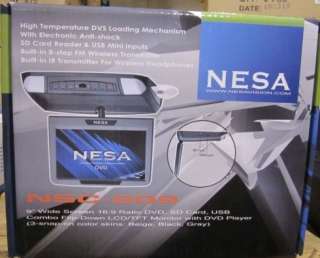 Nesa NSC 909 9 TFT LCD Flipdown Monitor w/ DVD Player  