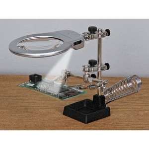 Jewelry Helping Hands Magnifier with LED Lights  