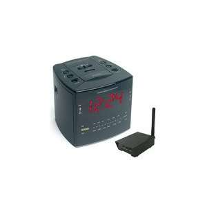   Digital Wireless Cube Alarm Clock w/ RCA Receiver