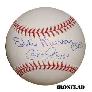  Cal Ripken Jr. Eddie Murray Dual Signed Baseball Sports 