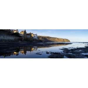  Reflection of Buildings in Water, Robin Hoods Bay, North 