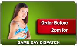 If ordered before 2pm Orders are dispatched the same day via The 