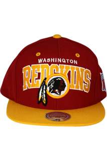 Mitchell And Ness NFL Arch Washington Redskins Snapback Hat Burgundy 