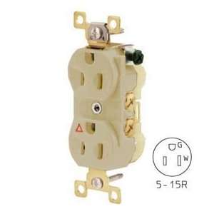  Duplex Receptacle, 15a, 125v, Ivory, Isolated Ground