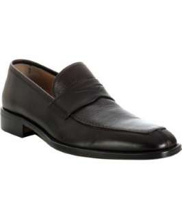Bruno Magli dark brown leather Ruler split toe loafers   up 