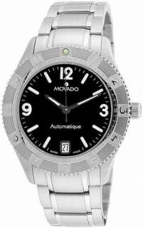 New Movado Gentry Automatic Mens Watch 0605073 Black Dial  