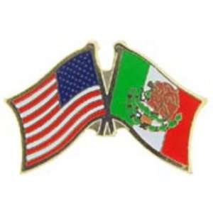  American & Mexico Flags Pin 1 Arts, Crafts & Sewing