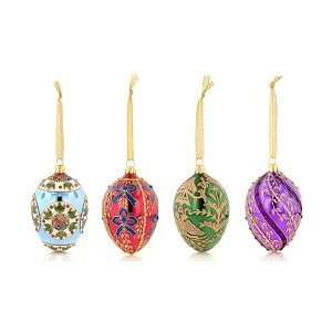  Joan Rivers 2008 Set of 4 Russian Inspired Egg Ornaments 