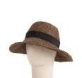 grace hats brown grosgrain trim elle straw hat