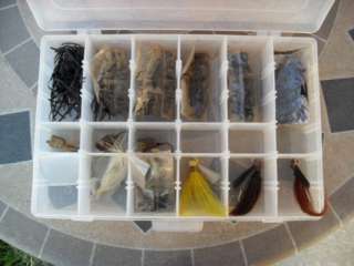 Tony Stewart NASCAR Tackle box Bag full of fishing lures lot  