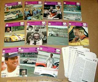   Racing Rare 120 complete vintage 1970s card set Formula Nascar  