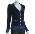 cardigan by lynne hiriak navy cotton juliette v neck cardigan