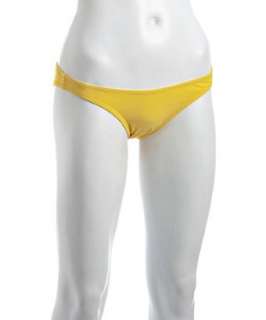 Lisa Curran Swim yellow stretch scoop bikini bottoms   up to 
