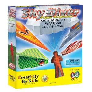    Creativity for Kids Sky Diver Paper Airplanes Toys & Games