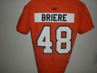 NEW IR Danny Briere #48 Flyers YOUTH Medium M Shirt 1AK  