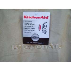 KitchenAid Almond Khaki Cotton Apron with Adjustable Straps  