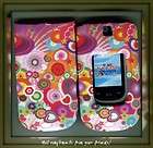 For Nokia 6350 AT&T 3G rubberized feel rigid cover case multi circle 