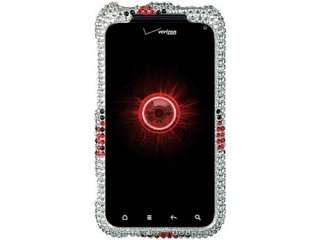   COVER HTC DROID INCREDIBLE 2 SILVER RED WHITE 6350 FACEPLATE  