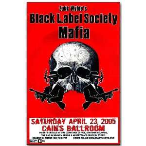  Black Label Society Poster   Concert Flyer   Mafia