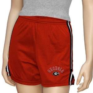    Georgia Bulldogs Ladies Red Lacrosse Mesh Shorts