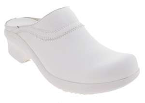   White Hopkins 10006810 Nursing Clogs Womens Leather Shoes  