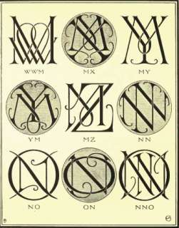 Lettering, Monograms, Ciphers, Alphabets, Embroidery 40 Old Books on 