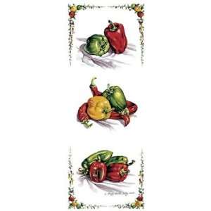 Hot Sweet Peppers by Peggy Thatch Sibley 4x10  Kitchen 