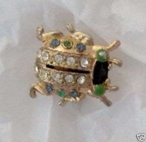 Vintage Coro Ladybug Pin Brooch  