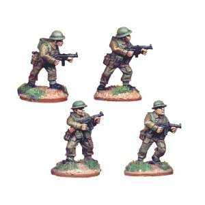   World War II British Infantry with Thompson SMGs (4) Toys & Games