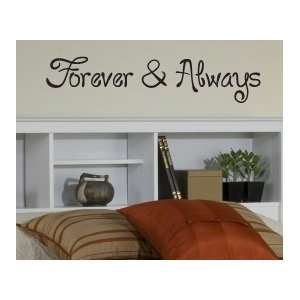  Forever and Always Vinyl Wall Art Inspirational Decal 